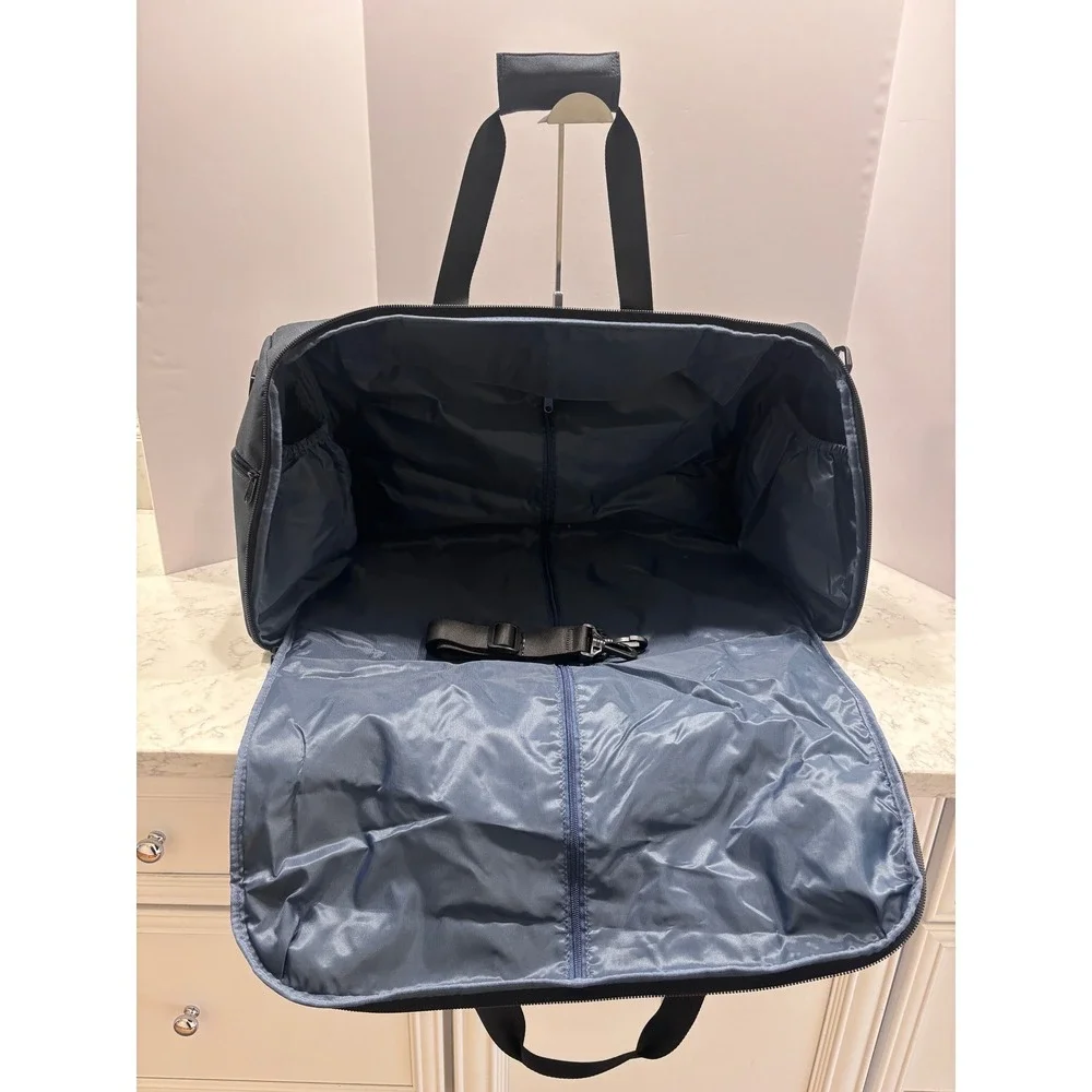 Halfday Travel Garment Duffel Bag Navy Blue 2-in-1 Weekender‎ Suit Bag